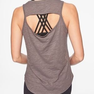 Athleta Organic Open Cowl Back Tank (Like New!)